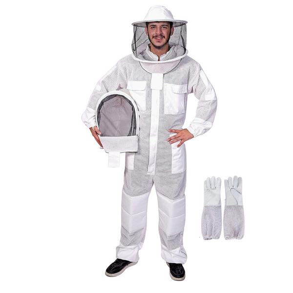 Apiarist Ultra Ventilated Bee Suit equipped with Gloves and Fencing Veil