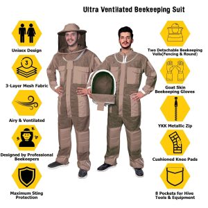 Ultra Ventilated Bee suit - Ventilated Beekeeping Suit for professional beekeepers